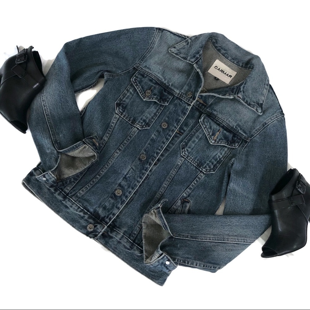 CARMAR Denim Jacket size XS